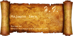 Hajagos Imre névjegykártya